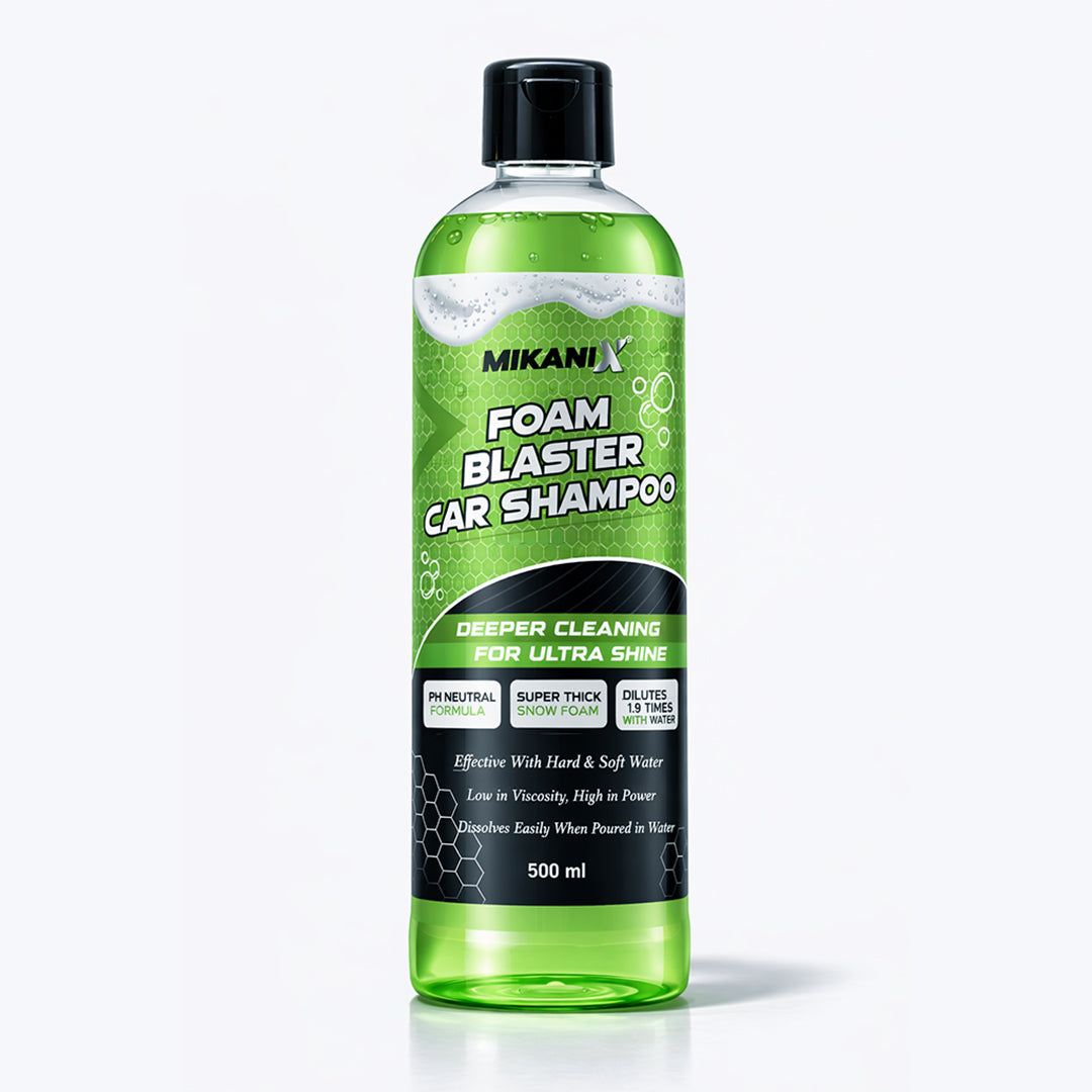 MIKANIX Foam Blaster Car Wash Shampoo | Concentrate Formula With Thick Foam to Remove Dirt & Grime for Car & Bike Exterior Cleaning | pH Neutral | 500 ML | Pack of 1