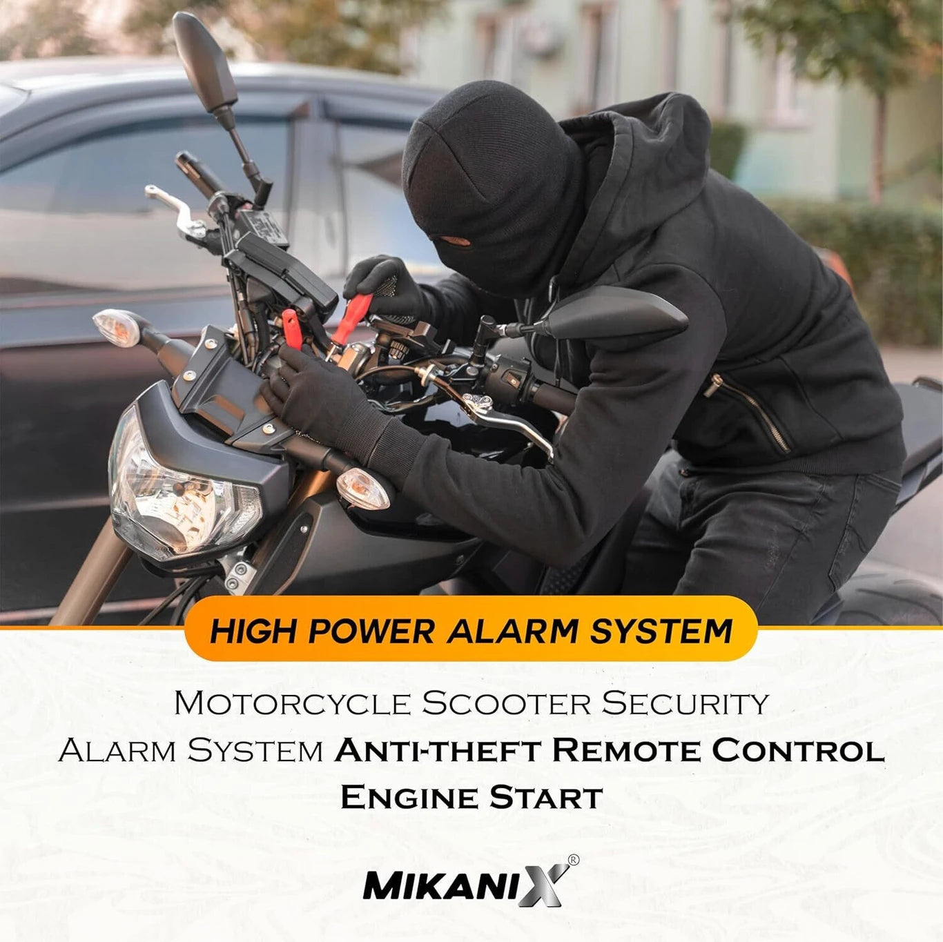 BRXR Two-way Bike Alarm Kit (Siren 120 dB)