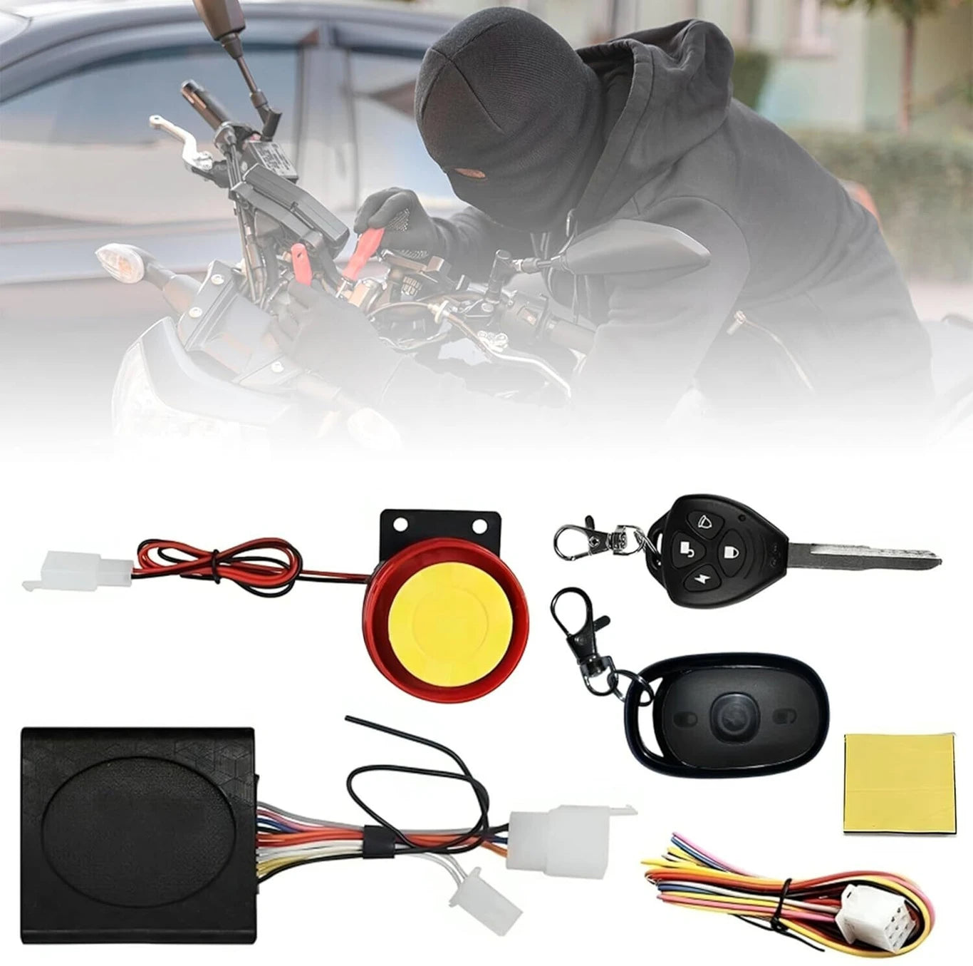 BRXR Two-way Bike Alarm Kit (Siren 120 dB)