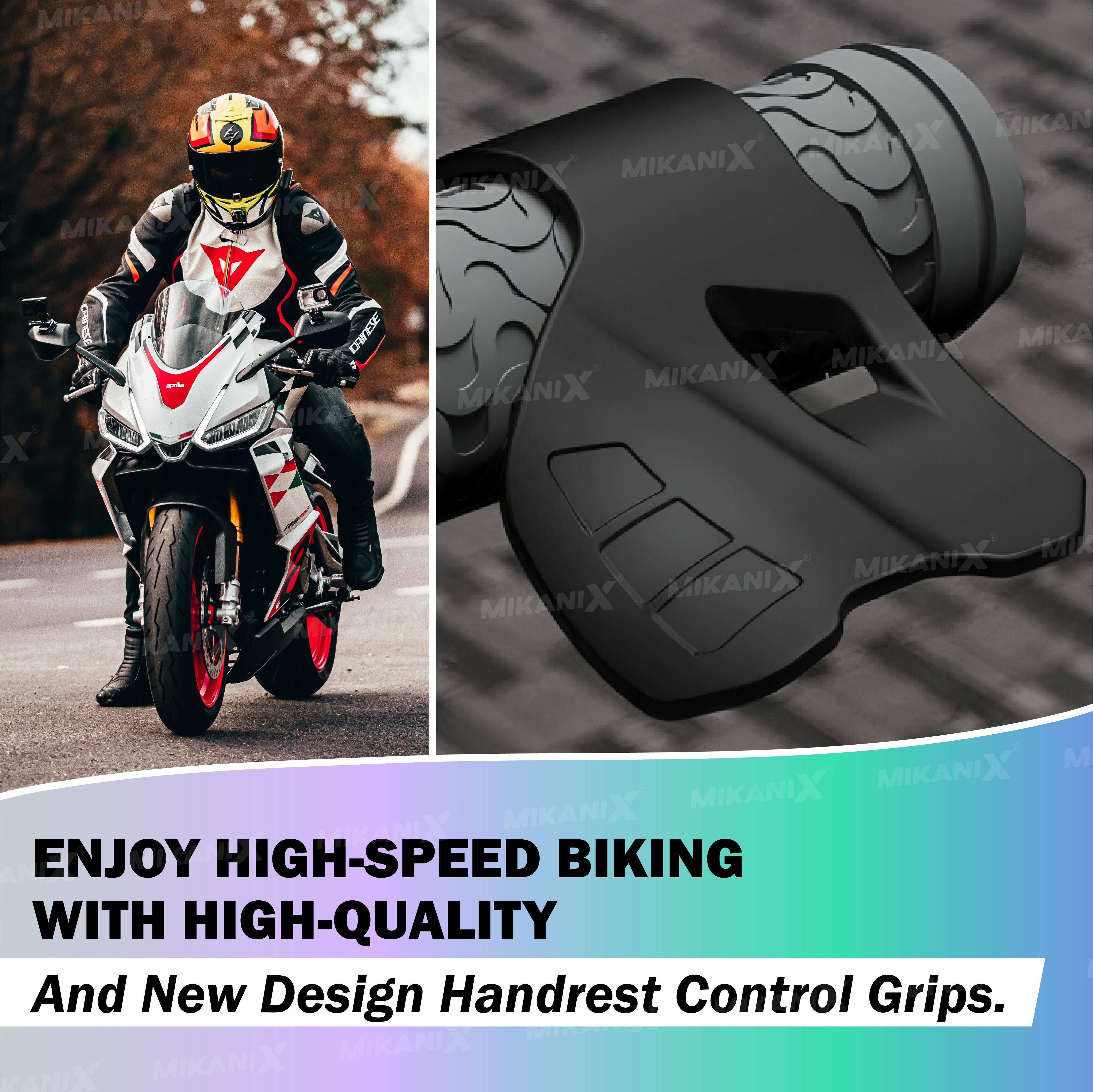 Mikanix Universal Palm Rest Throttle Cruise Accelerator Assist Hand Rest Control Handle Bar Grip for Universal for Bike, Car & Scooties