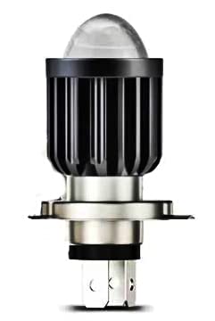 MIKANIX H4 LED Headlight Fog Lamp Projector Lens Universal for Bikes Fog Light, Dash Light Motorbike, Xenon