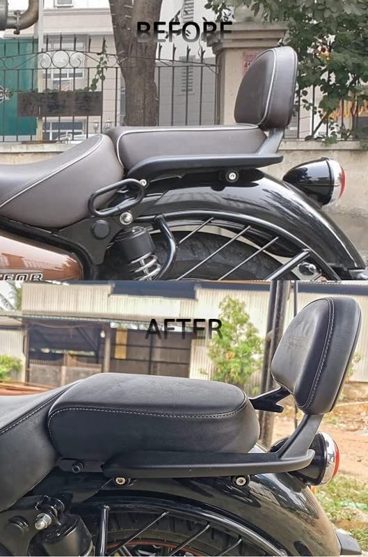 MIKANIX RE Meteor 350 Adjustable Passenger Backrest Extender | Relocation Kit