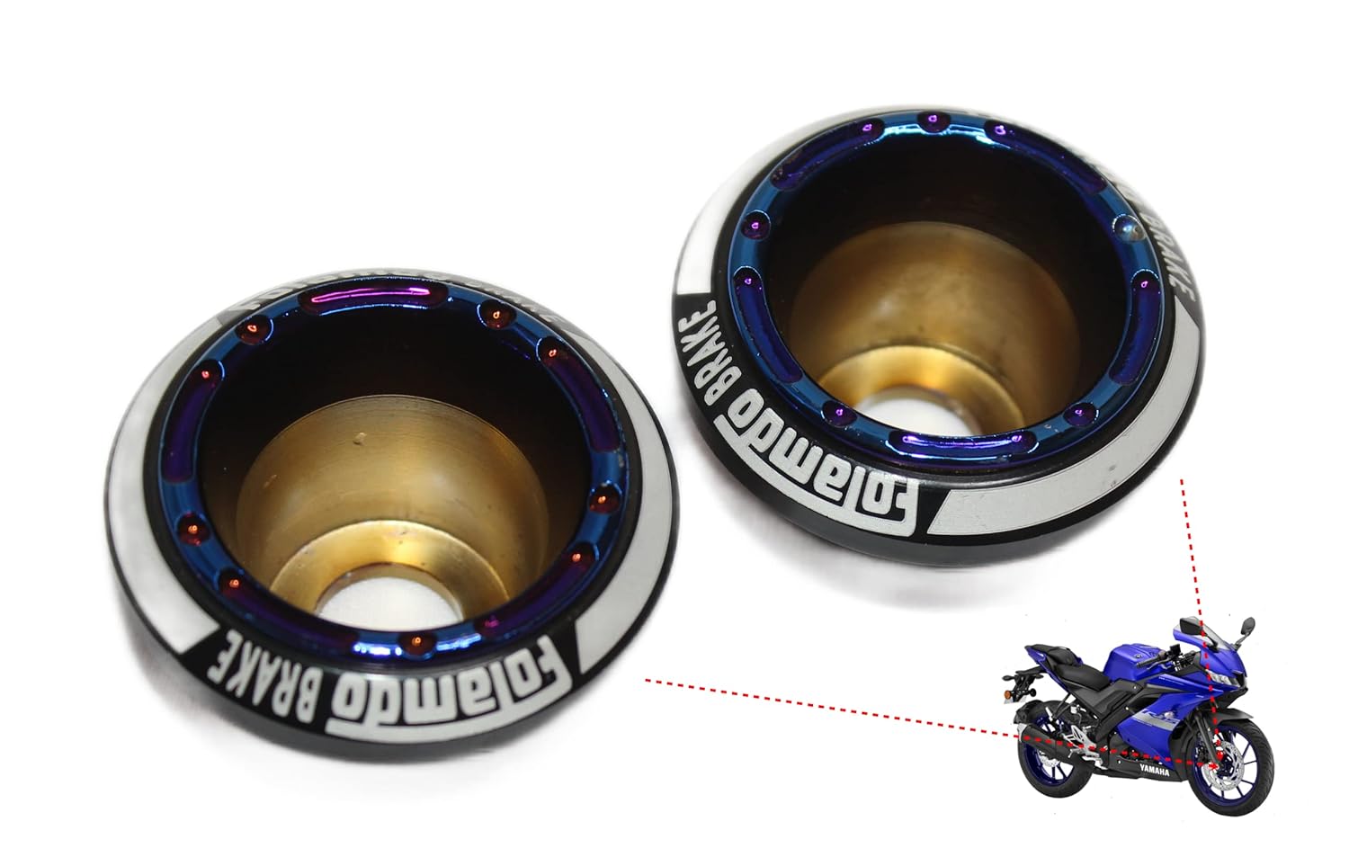MIKANIX  R15 V3 Wheel/Frame Sliders/Fork Sliders/Wheel Axle Protector Bike Crash Guard Protector Fork Cover