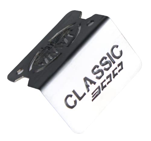 OBEROI'S Traders Brushed Stainless Steel Front Disc Brake Master Cylinder Guard for JAWA (All Models) (Classic 300)