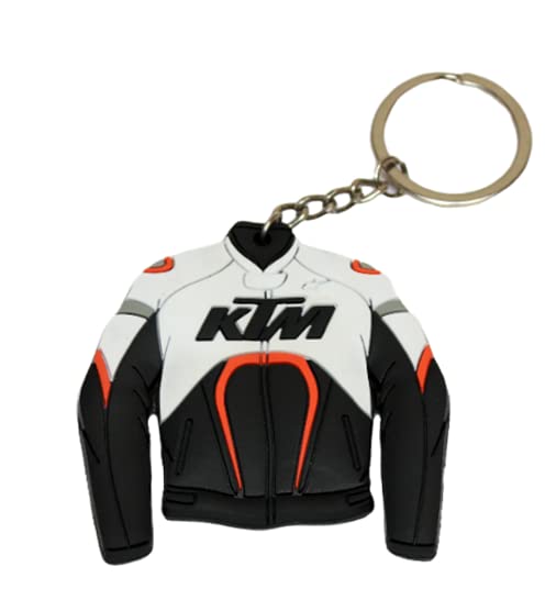 OBEROI'S TRADERS Double Sided Rubber Jacket Key Chain with Key Ring For KTM All Models Bike