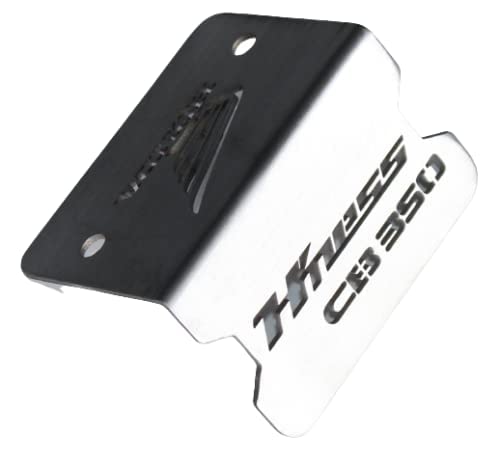 Stainless Steel Disc Brake Fluid Oil Reservoir Cap/Cover Oil Container Guard Compatible with Honda H'nees CB350