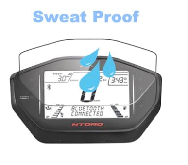 MIKANIX Scooty Speedo Meter Display Screen Tempered Glass/Guard Anti Scratch Protector Compatible for TVS N TORQ