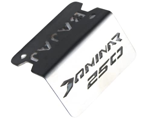 OBEROI'S TRADERS Stainless Steel Disc Brake Fluid Oil Reservoir Cap/Cover Oil Container Guard Compatible with Bajaj Dominar 250