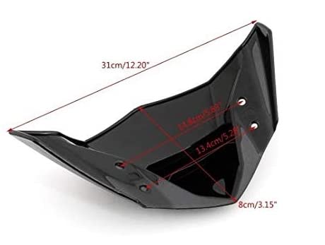 MIKANIX Universal Small Headlight Visor Glass Wind Deflector for All Scooty and Bike Windshield