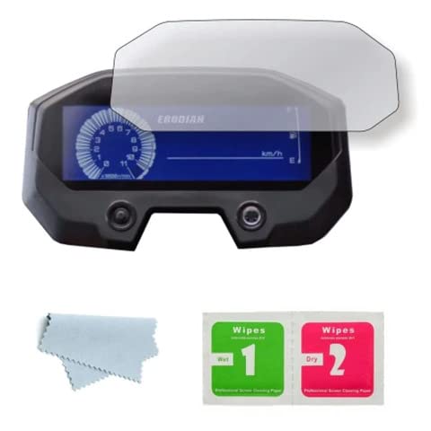 OBEROI'S TRADERS Bike Speedo Meter Display Screen Guard Tempered Anti Scratch Protector for Yamaha FZ V3 FZ-S V3