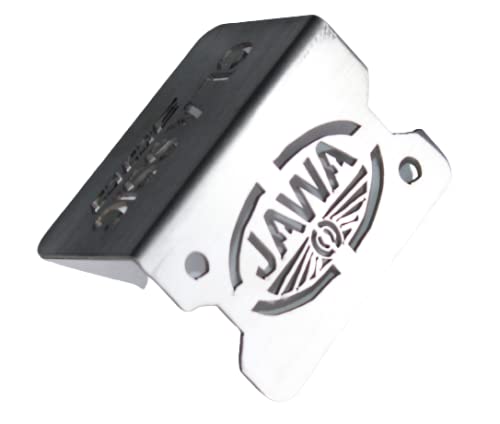 OBEROI'S Traders Brushed Stainless Steel Front Disc Brake Master Cylinder Guard for JAWA (All Models) (Classic 300)