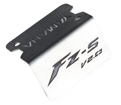 OBEROI'S Traders Brushed Stainless Steel Front Disc Brake Master Cylinder Guard for Yamaha FZ (All Models) (FZ-S V2.0)