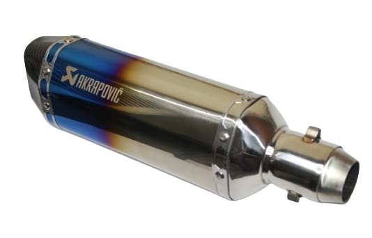 Mikanix Universal Racing Sports Silencer/Exhaust Muffler Pipe for Motorcycle Slip-on Exhaust System
