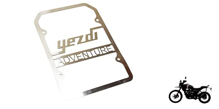 Mikanix Motorcycle Radiator Guard Protector Grill Suitable with Yezdi Adventure