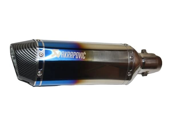 Mikanix Universal Racing Sports Silencer/Exhaust Muffler Pipe for Motorcycle Slip-on Exhaust System