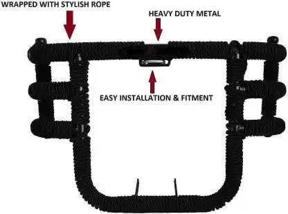 OBEROI'S TRADERS Bullet Nylon Leg Guard Rope/Crash Guard Rope, 28 Meter Extra Long for Meteor 350, Classic 350, 350 Twin Spark, Reborn 350, Continental GT 650