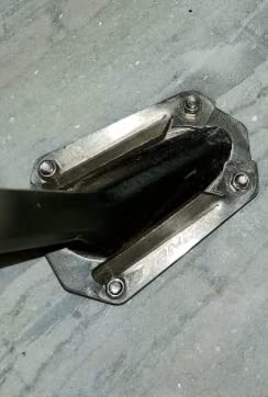 MIKANIX Premium Stainless Steel Side Stand Extender Compatible with/for Bajaj Dominar 250/400