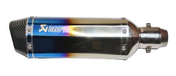 Mikanix Universal Racing Sports Silencer/Exhaust Muffler Pipe for Motorcycle Slip-on Exhaust System