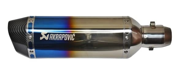 Mikanix Universal Racing Sports Silencer/Exhaust Muffler Pipe for Motorcycle Slip-on Exhaust System
