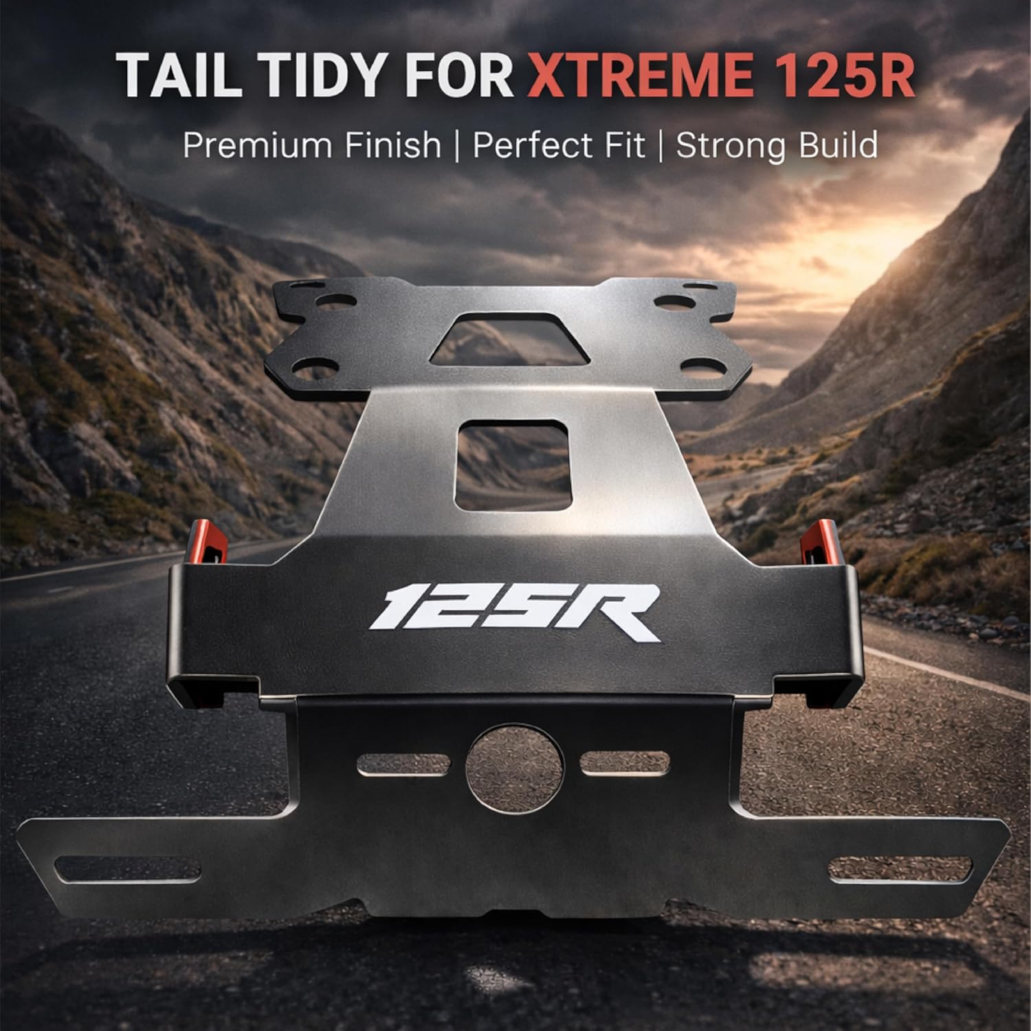 MIKANIX Premium Heavy-Duty Bike Tail Tidy Fender Eliminator Kit Compatible with Xtreme 125R with Number Plate Holder