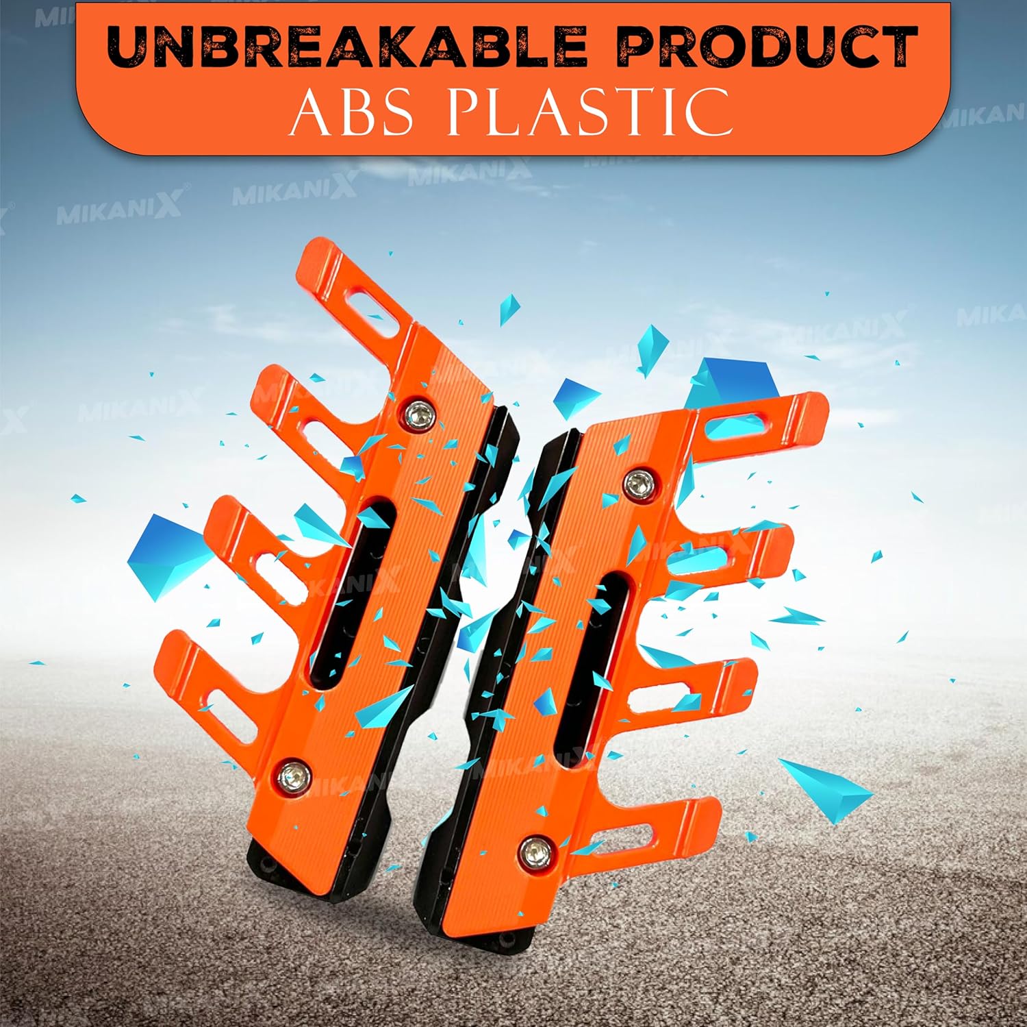 MIKANIX Bike ABS Shocker Protectors | Fork Cover Protector | Front Fender Slider Crash Guard Universal for All Bikes