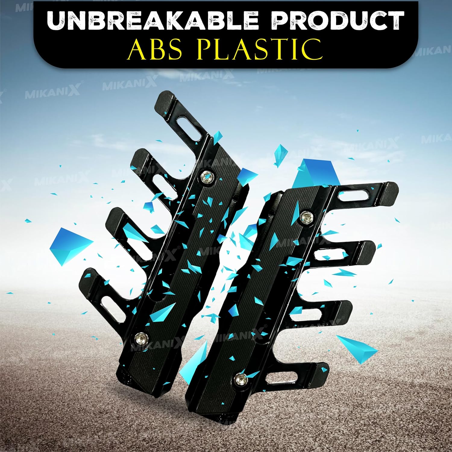 MIKANIX Bike ABS Shocker Protectors | Fork Cover Protector | Front Fender Slider Crash Guard Universal for All Bikes