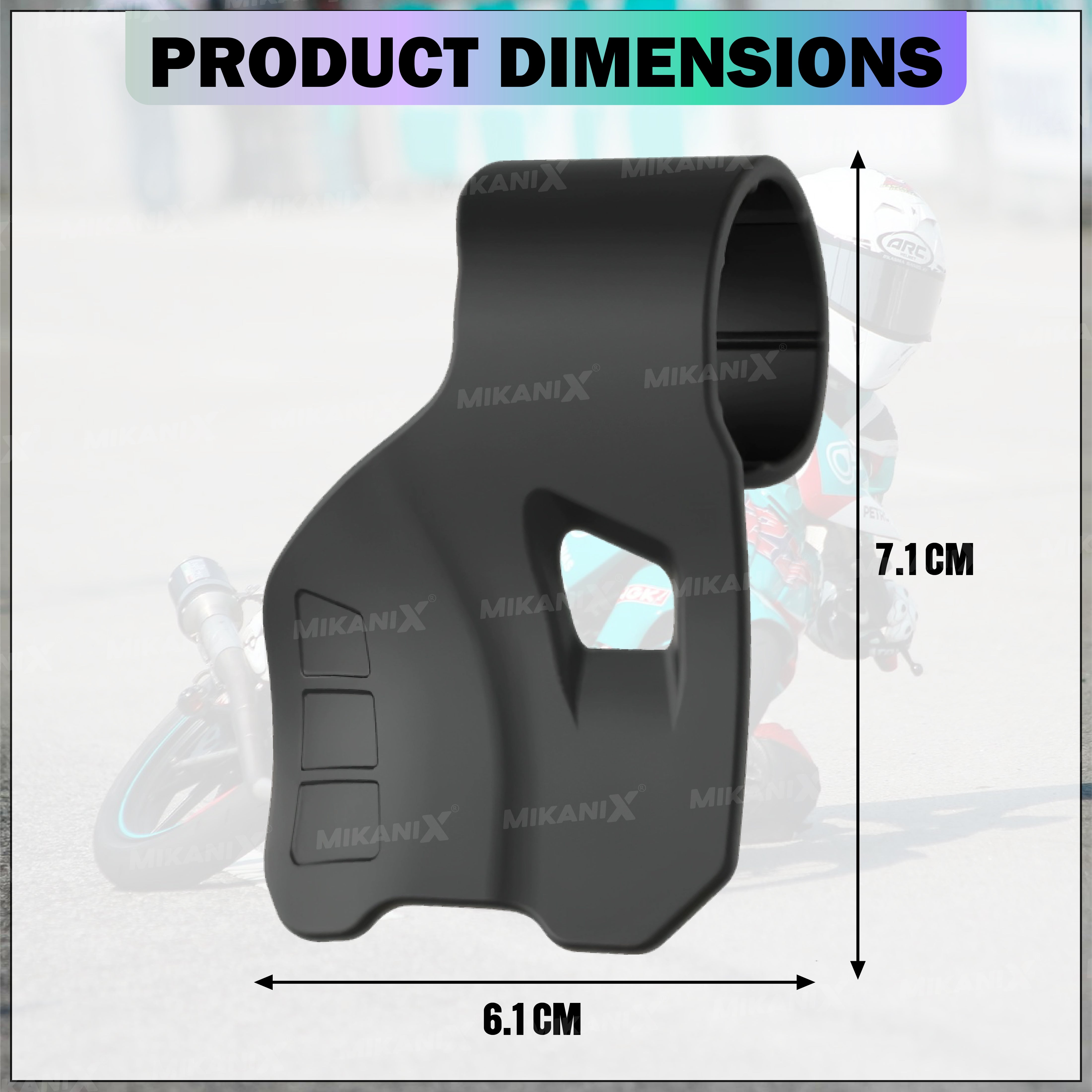 Mikanix Universal Palm Rest Throttle Cruise Accelerator Assist Hand Rest Control Handle Bar Grip for Universal for Bike, Car & Scooties