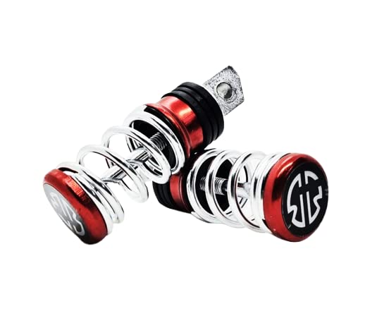 Mikanix Premium Spring Coil Style Universal Motorcycle/Scooty Footrest
