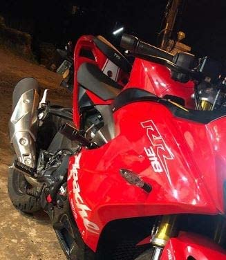 MIKANIX Black Frame Slider Bike Crash Guard Protector Compatible with TVS Apache RR 310