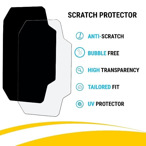 MIKANIX Bike Speedo Meter Display Screen Tempered Glass/Guard Anti Scratch Protector Compatible for Ninja 650 / Ninja 1000SX / Z650 / Z900 / H2