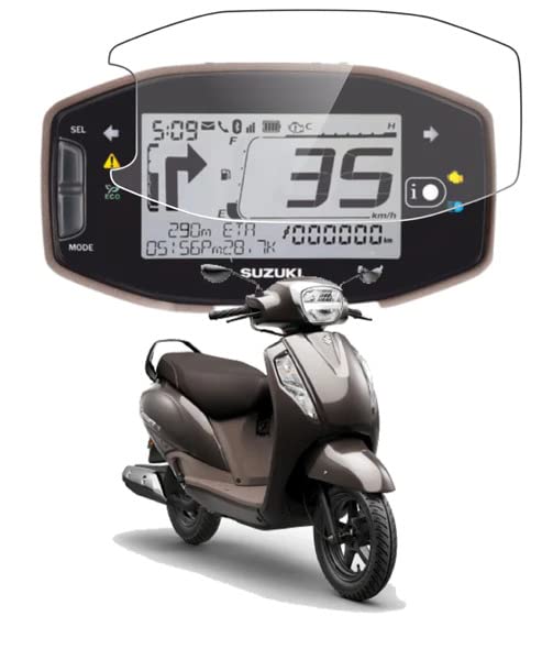 OBEROI'S TRADERS Premium Scooty Speedo Meter Display Screen Guard Tempered Anti Scratch Protector for Access 125