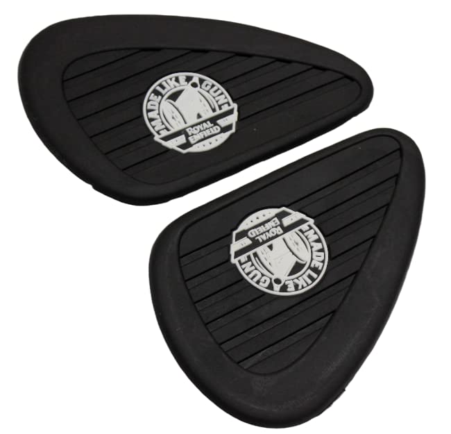MIKANIX Anti Slip Silicone Tank Pad/Thai Pad Waterproof Peel and Stick Metal Sticker for Royal Enfield All Bikes , 25 x 38 Centimeters