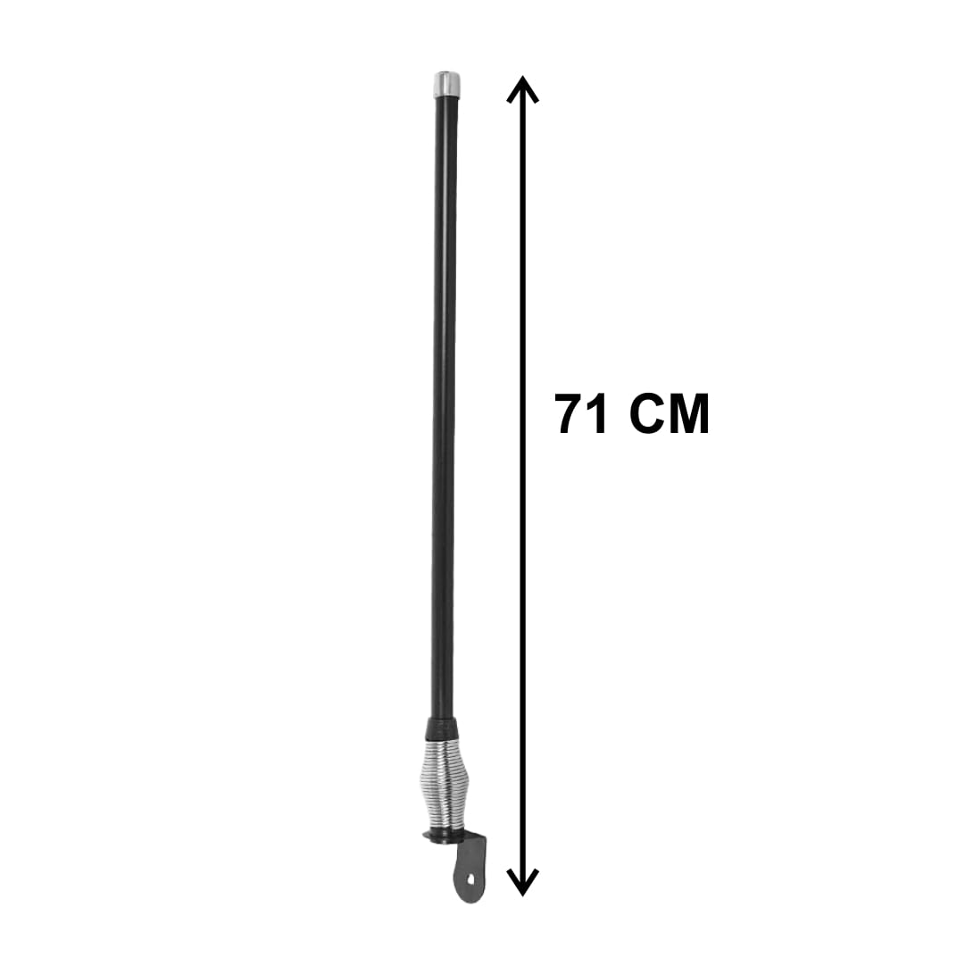 OBEROI'S TRADERS Bike Universal Decorative Front | Rear Aluminium Spring Antenna | Aerial Rod with Chrome Cap RE, Bullet, Harley, Bajaj Avenger Motorcycle