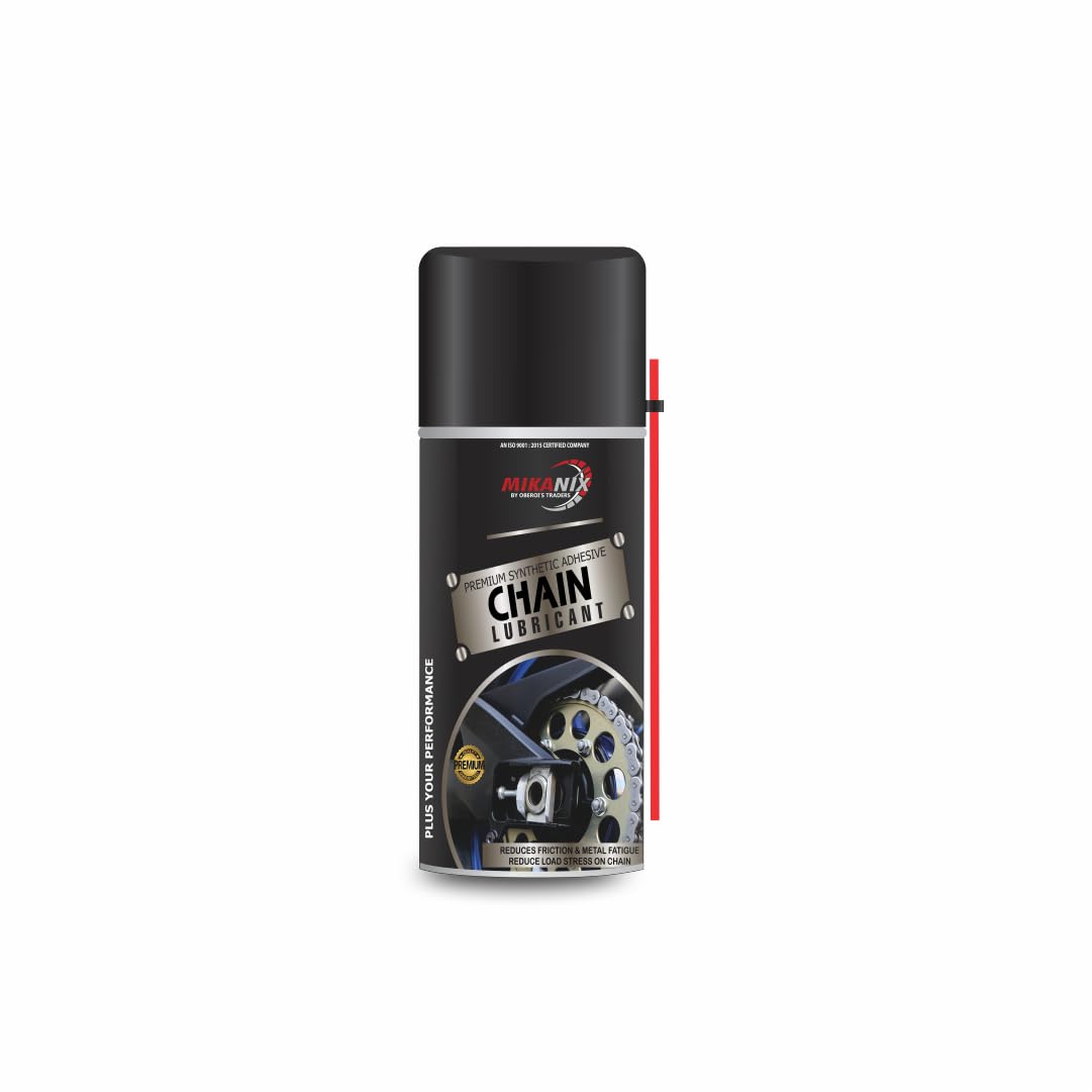 MIKANIX Bike Chain Lube/Lubricant Spray Cleaner For All Chain Type | Lubrication | Rust & Corrosion protection | Prevent Chain breakage | Noise