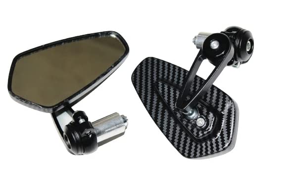 MIKANIX Universal and Adjustable Handlebar Rear View Mirror for Bikes and Motorcycles