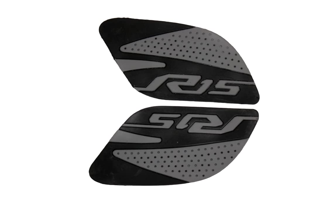 MIKANIX Anti Slip Silicone Tank Pad/Thai Pad Waterproof Sticker for Yamaha R15 All Models Bike