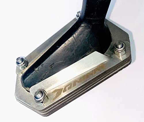 Mikanix Stainless Steel Side Stand Extender Compatible with/for Bajaj Dominar 250/400