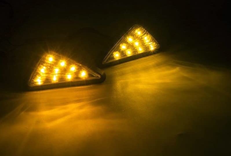 MIKANIX R15 V2/ V3/ V4 & M Smoke Triangle Flush Mount LED Turn Signals Blinker/Indicator For Yamaha R15 All Models Bike