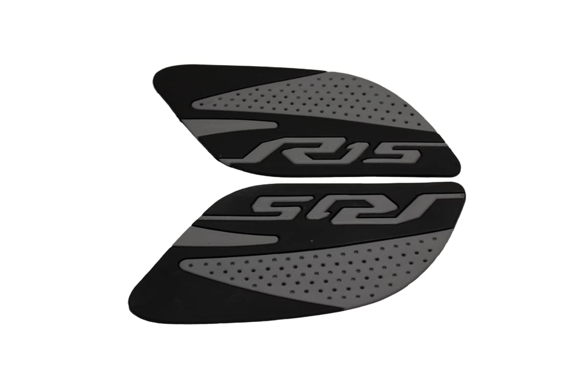 MIKANIX Anti Slip Silicone Tank Pad/Thai Pad Waterproof Sticker for Yamaha R15 All Models Bike
