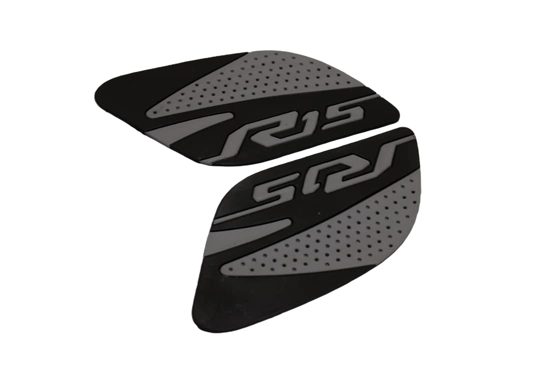 MIKANIX Anti Slip Silicone Tank Pad/Thai Pad Waterproof Sticker for Yamaha R15 All Models Bike