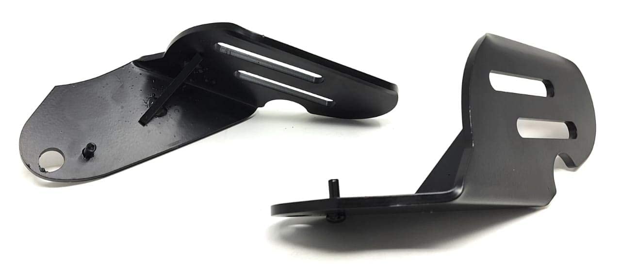 Mikanix Black Pillion Left, Right Foot Rest Mount, Rear Foot Rest for JAWA Classic/42 PERAK