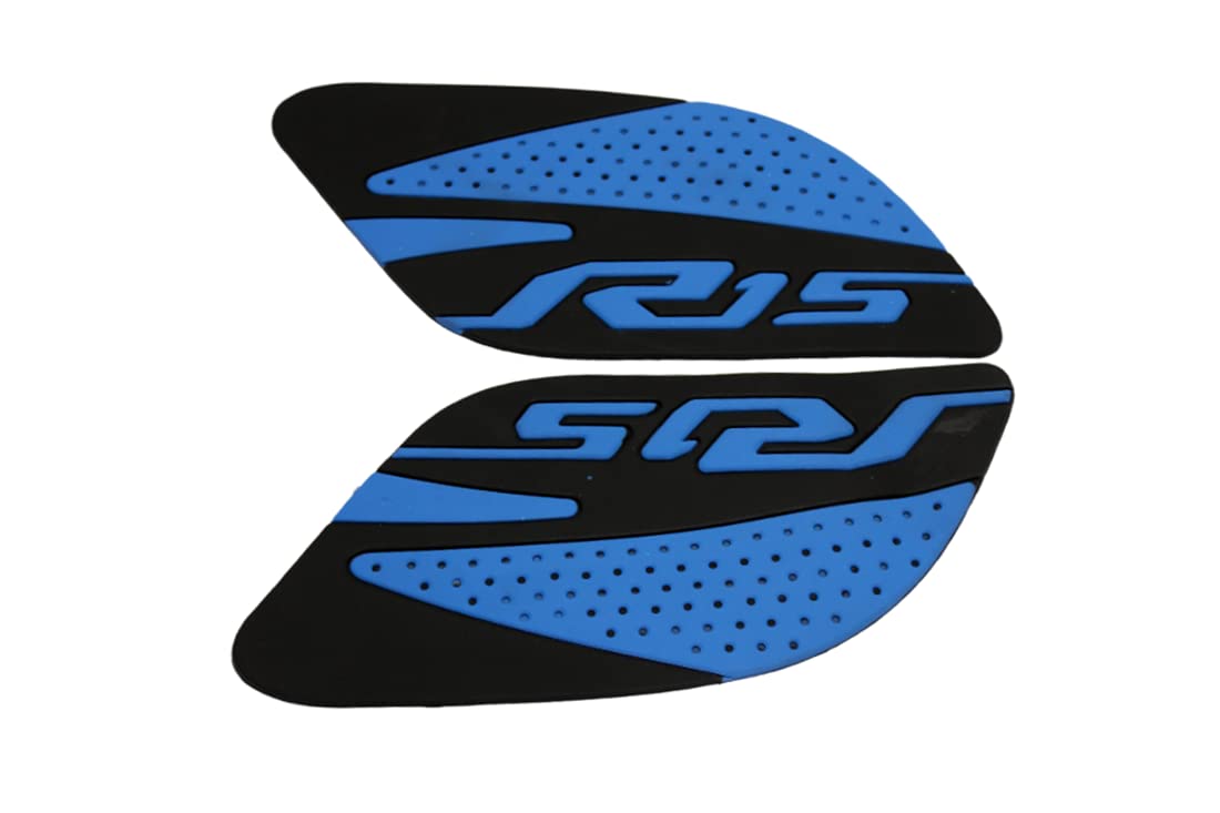 MIKANIX Anti Slip Silicone Tank Pad/Thai Pad Waterproof Sticker for Yamaha R15 All Models Bike