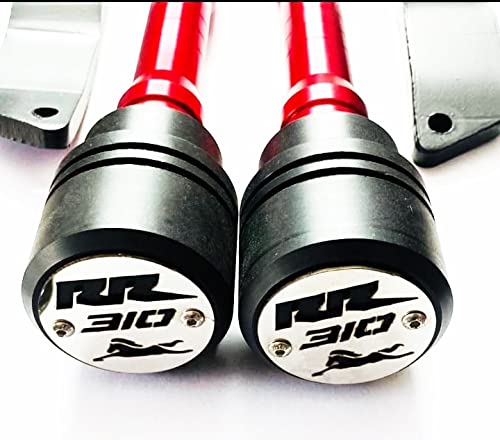 Mikanix Premium Frame Sliders for TVS Apache RR 310 (Red)