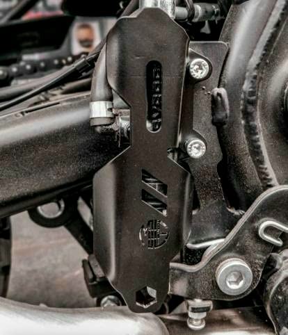 MIKANIX Premium Rear Master Cylinder Guard with/for Royal Enfield Himalayan and Interceptor , Pack of 1