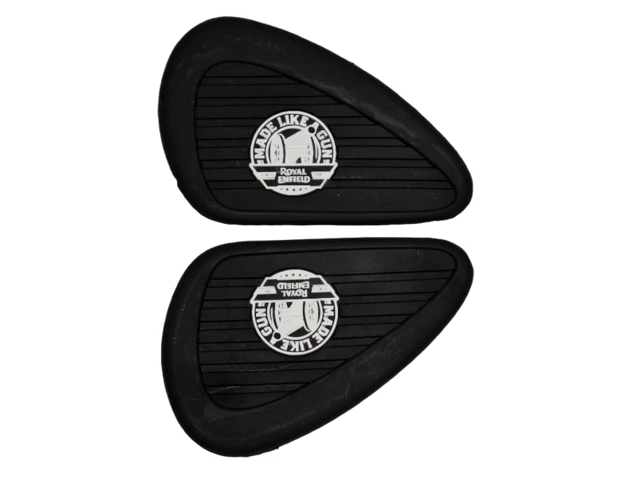 MIKANIX Anti Slip Silicone Tank Pad/Thai Pad Waterproof Peel and Stick Metal Sticker for Royal Enfield All Bikes , 25 x 38 Centimeters