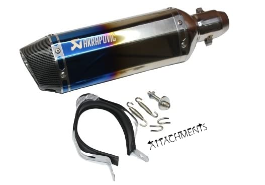 Mikanix Universal Racing Sports Silencer/Exhaust Muffler Pipe for Motorcycle Slip-on Exhaust System