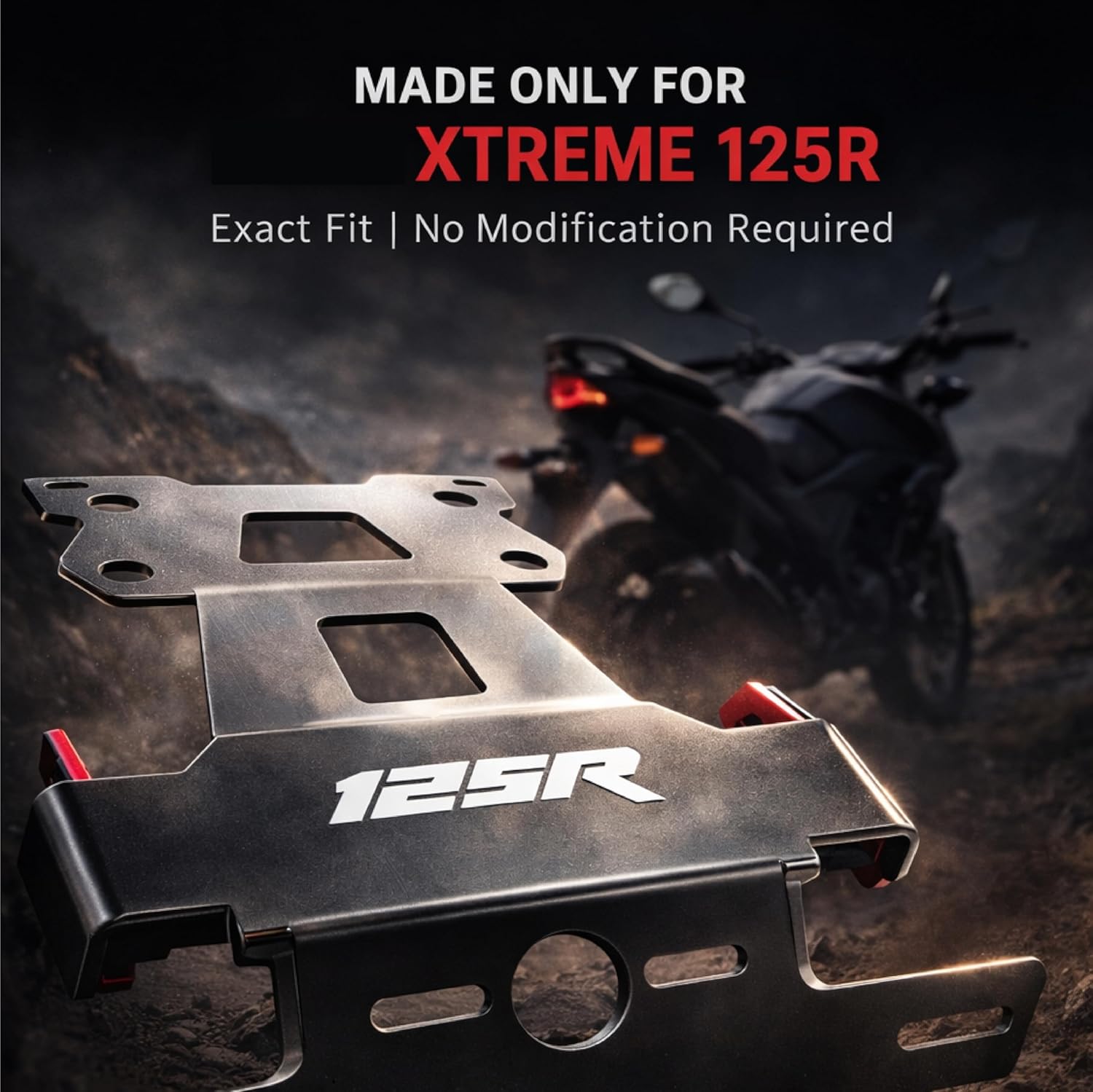 MIKANIX Premium Heavy-Duty Bike Tail Tidy Fender Eliminator Kit Compatible with Xtreme 125R with Number Plate Holder