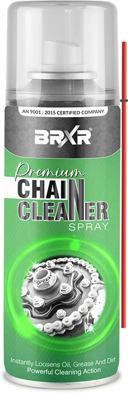BRXR Chain Cleaner Spray for All Bike & Cycle Chains | Powerful Degreaser / Removes Grease, Dirt & Grime | Pre-Lubrication Cleaner Chain Oil (500 ml, Pack of 1)
