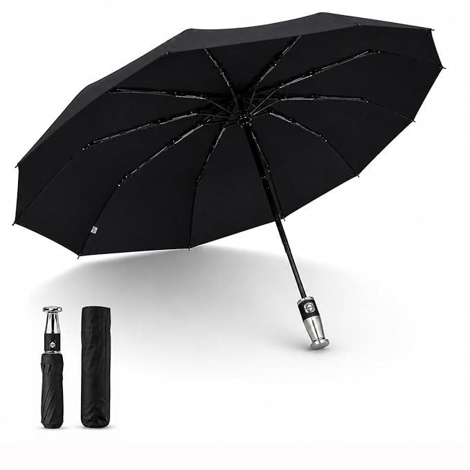 MIKANIX Reverse Folding Umbrella | Windproof Double Layer Inverted Upside Down Umbrella with C Shape Handle | Waterproof Anti-Drip Car Travel Rain Umbrella for Outdoor (MULTICOLOR)