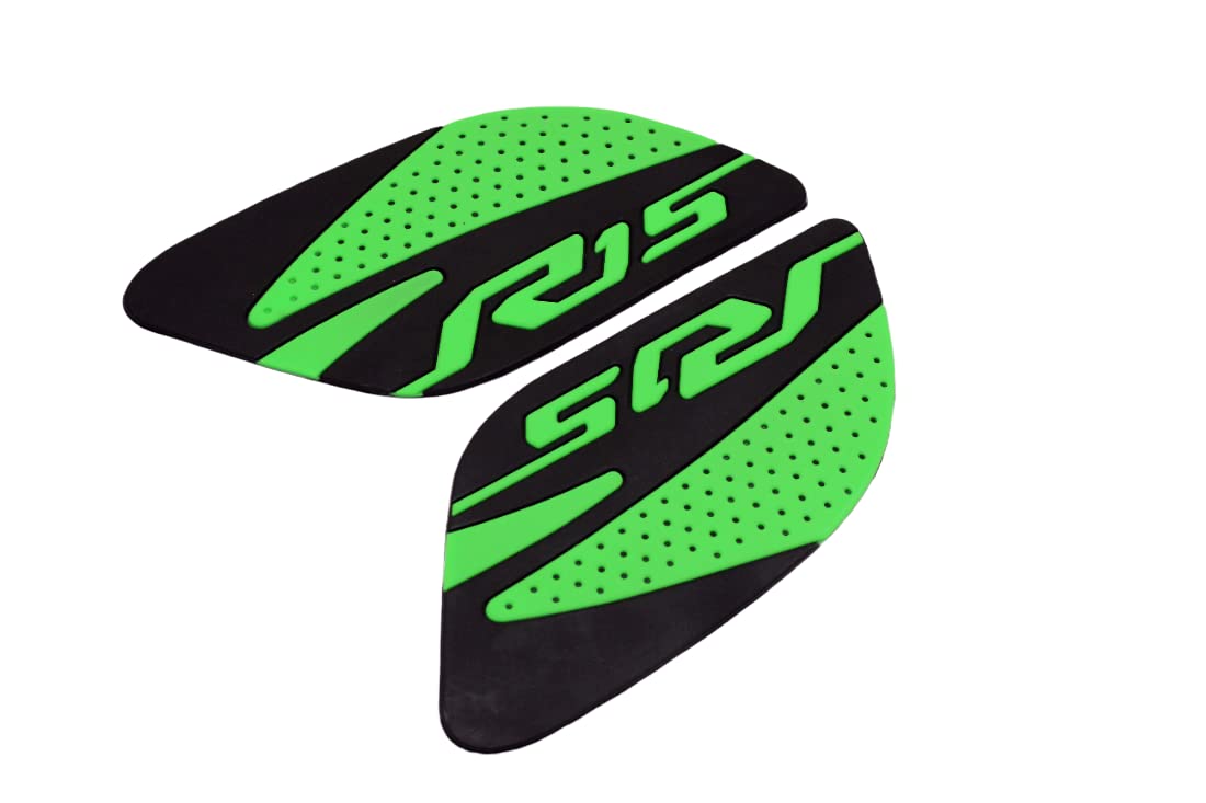MIKANIX Anti Slip Silicone Tank Pad/Thai Pad Waterproof Sticker for Yamaha R15 All Models Bike